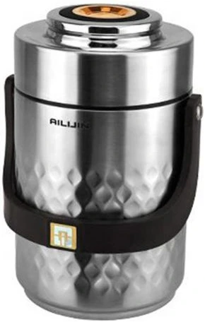 Steel Food Flask,Lunch Box 1.9 Litres - Silver