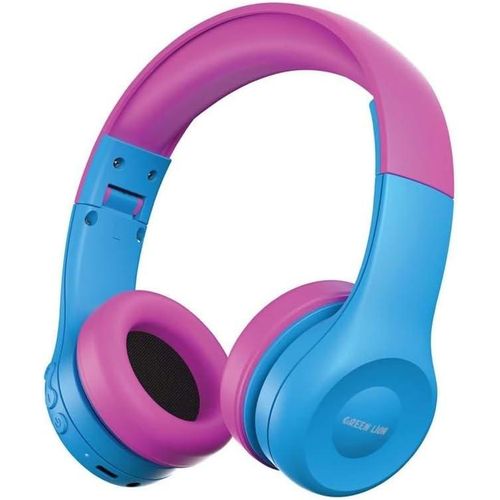 Green Lion Gk-100 Kids Wireless HeadPhone Bluetooth Gaming Foldable Wireless Earphone for Children Compatible Smartphone Laptop PC For nline Distant Learning