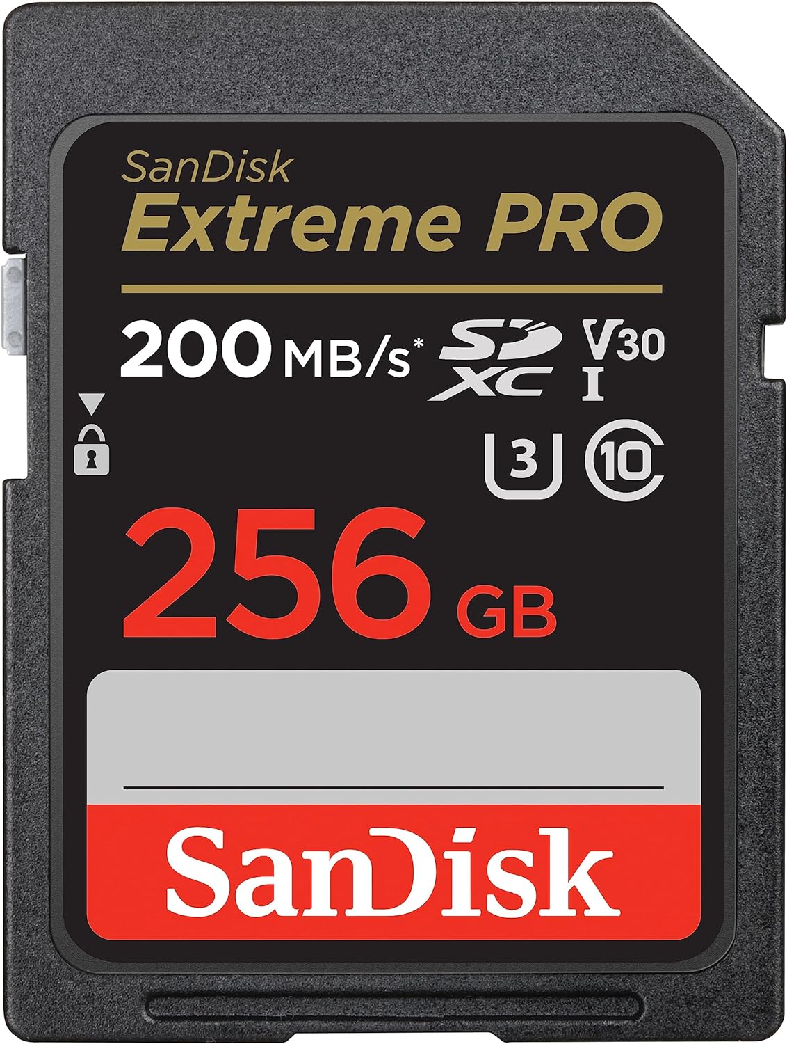 SanDisk 256 GB Extreme PRO SDXC UHS-I Memory Card (V30 200 MB/s Transfer Speed U3 4K UHD Video SanDisk QuickFlow Technology Temperature-Resistant)