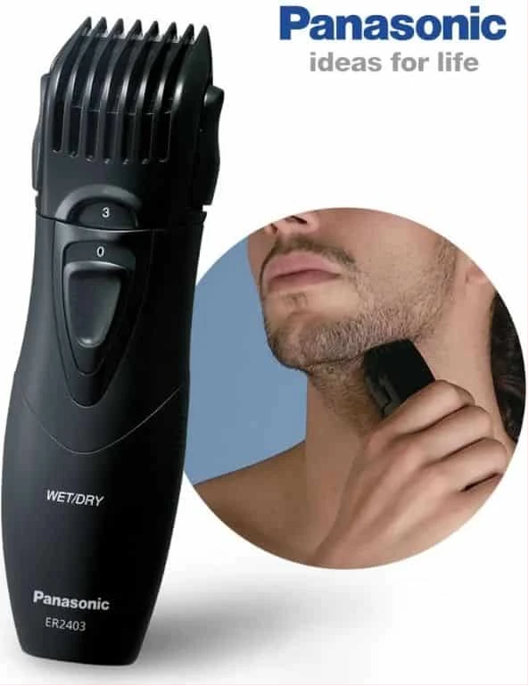 Panasonic ER2403K Moustache & Beard Trimmer W/ 5 - Electric Shaver - Black