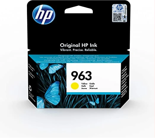 HP 963 Original Ink Cartridge, Yellow, Single Pack