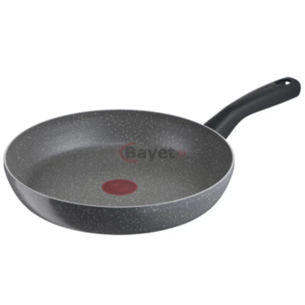 TEFAL Cook Natural 28 cm Non-Stick Aluminium Granite Fry Pan B5790642 – Grey