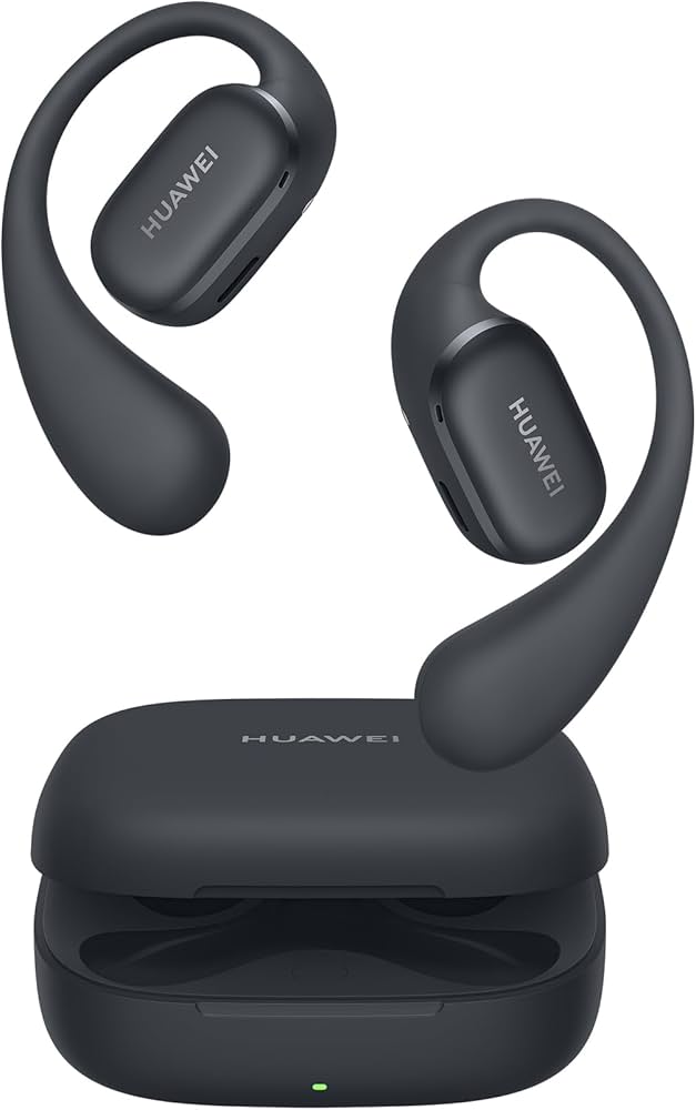 HUAWEI FreeArc Open-Ear Earbuds, Bluetooth Earphones with Sterling Sound, Secure Fit and Comfort, IP57 Water Resistance, 28 Hours Playtime, Sports Earphones, iOS, Android, Windows, Black