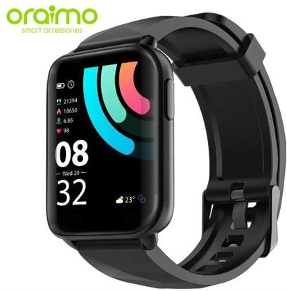 Oraimo Smart Watch 1.69'' IPS Screen IP68 Waterproof - Black