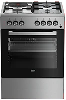 Beko FSET63110DX: 60cm, 3 Gas + 1 Hotplate