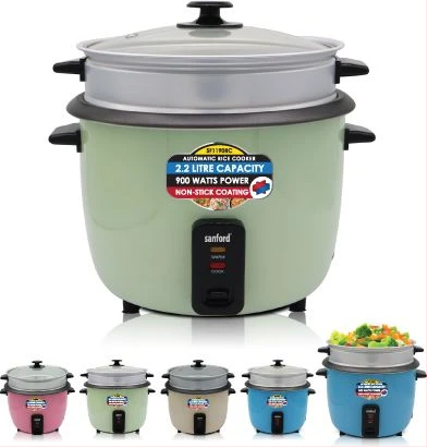 Sanford 2.8 Litre Rice Cooker Steamer Pot- Multi-colour