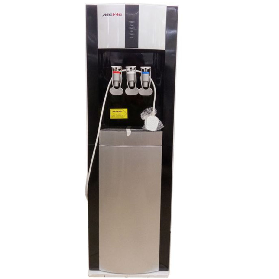 MeWe MWD-16E 3 Tap Hot & Normal & Cold Water Dispenser (340*330*980mm) - Black, Silver