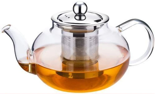 600 ml Glass Kettle/Teapot With Infuser - Colorless