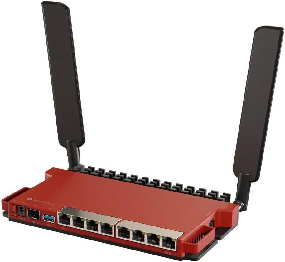 MikroTik L009UiGS-2HaxD-IN Wireless Router with Dual core 800MHz CPU, 512MB RAM, 8 x, W128339232 (800MHz CPU, 512MB RAM, 8 x Gbit LAN, 1 x 2.5 Gbit SFP Port, 2.4 GHz 802.11b/g/n/ax Dual-Chain Wireless