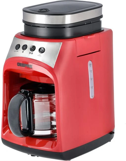 Geepas Grinder & Drip Coffee Maker, 0.6L, 4 Cups, GCM41512