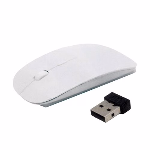 Wireless With USB Receiver Mouse - White
