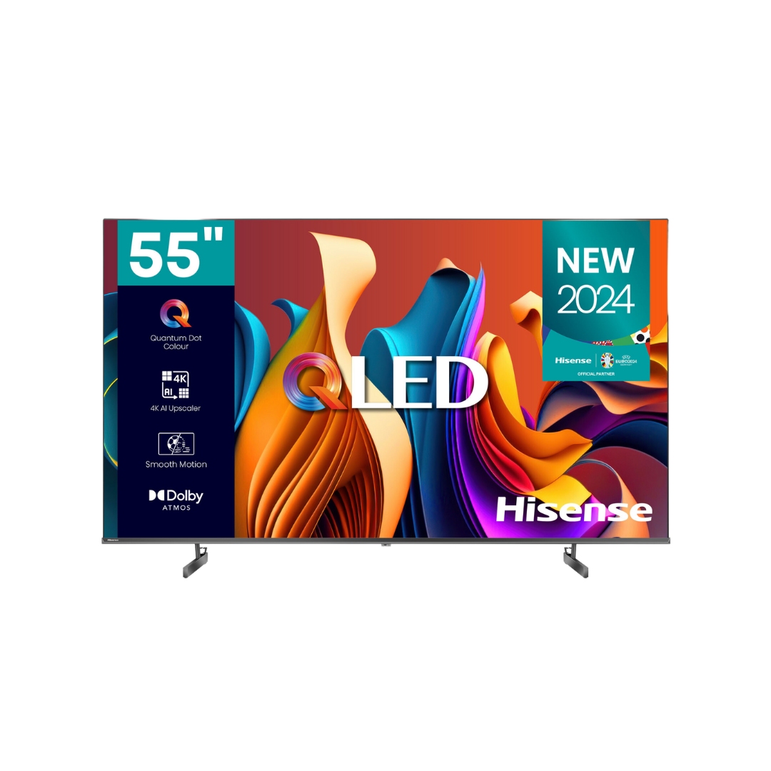 Hisense 55 Inch QLED, Q6 Series, UHD 4K 55Q6N Smart VIDAA TV , Quantum Dot Colour, Dolby VISION ATMOS, 120 High Refresh Rate,Netflix, Youtube,Prime Video, Chromecast Built-in, HDMI, USB, Free To Air (
