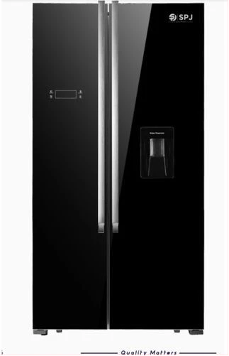 SPJ 699 Litres Side By Side Elegant French Door Refrigerator - Black