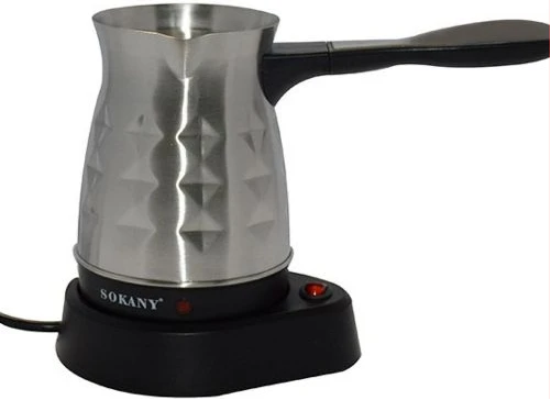 Sokany 0.5L Coffee Maker Machine Stainless Steel Electrical Kettle Pot, Silver