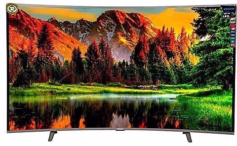Bruhm 55 Inch Smart Android UHD 4K TV  BF-5LE4STW Curved TV-Black