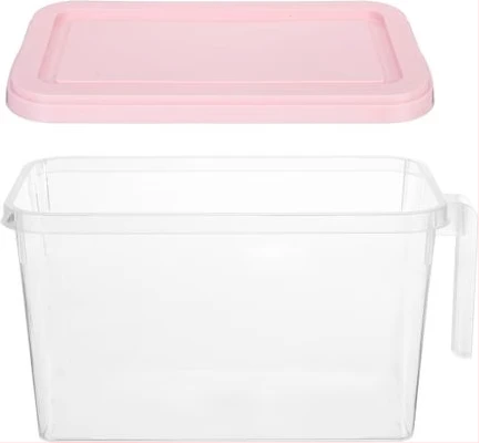Fridge Storage Organizer Container Bin Box, Pink.