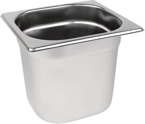 2.2L, 150mm Deep Gastronorm Container chafing Water Steam Food Pans- Silver