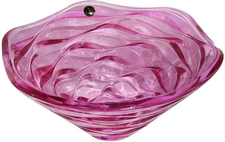 Wavy Salad/Fruit Bowl - Pink