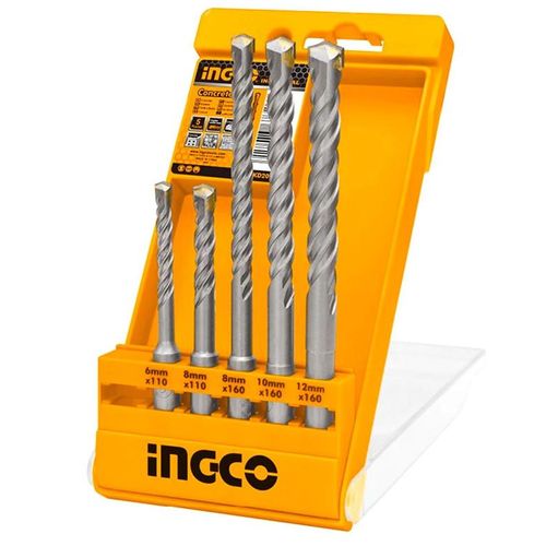 INGCO 5 Pcs SDS Plus Hammer Drill Bits Set AKD2052