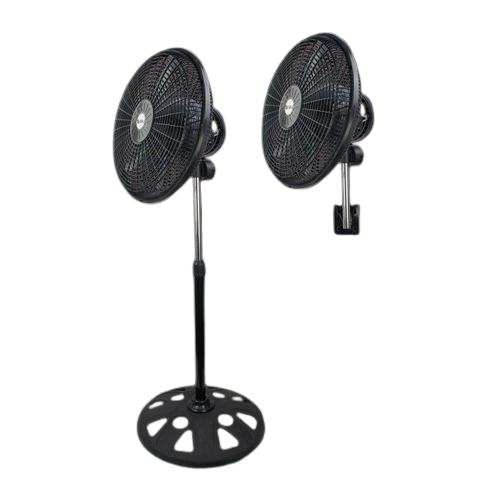 SPJ 18 Inch 2-in-1 Convertible Standing and Wall-Mounted Fan - Black