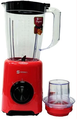 Sayona SB-4430 Countertop 2 In 1 Blender & Grinder - Red,Black