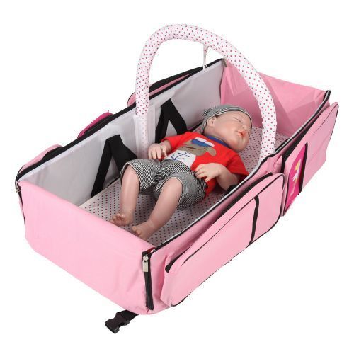 3 in 1, Baby Bed, Bag & Mosquito Net -Multicolour