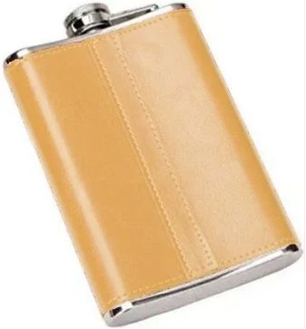 Whiskey Hip Flask Stainless Steel - Orange