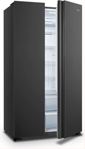 Hisense 560L Fridge, RC-56WS4S2 Side By Side Door Frost Free Refrigerator - Black (3YRs WRTY)