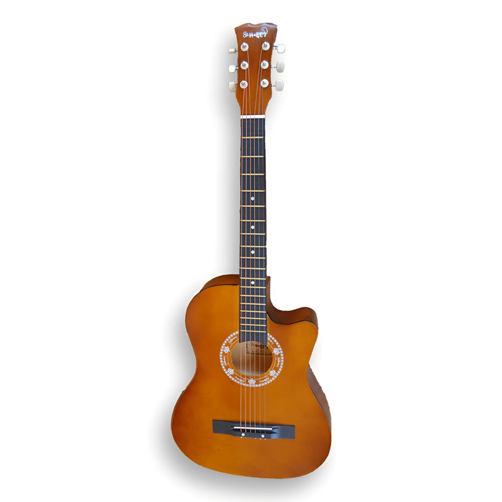 Happy 038C 6-Steel String Acoustic Guitar - Dark Brown