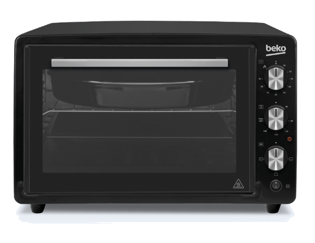 Beko 34L Mini Oven With Rotisserie, Black - BMO3431B UK