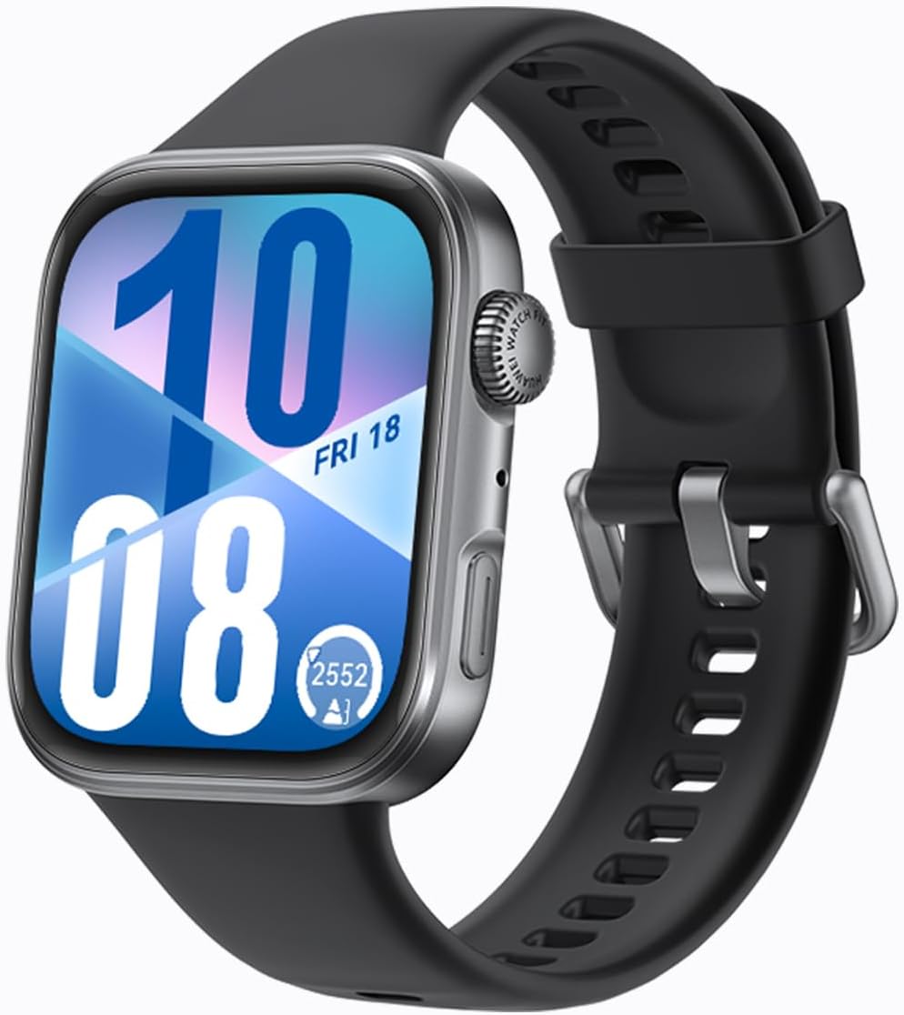 HUAWEI Watch FIT 4 smartwatch, 1.82" Large Display, Up to 10-Day Battery Life, Dual Band GPS, 100+ Sports Modes, Fitness Health Tracker, Emotional Assistant, Compatible with Android iOS, Black