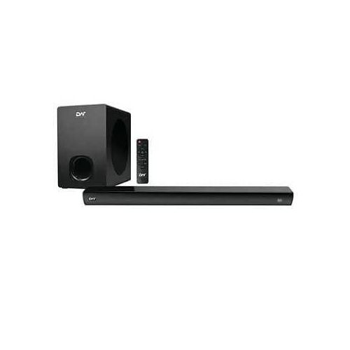 Digiwave DWSB5003 2.1 Channel Wireless Sound Bar With Bluetooth 160W With Wired Subwoofer & 1 Satellite Speakers, Remote 3 EQ Presets With Deep Bass Bluetooth Optical/USB Input Wide Compatibility Soun