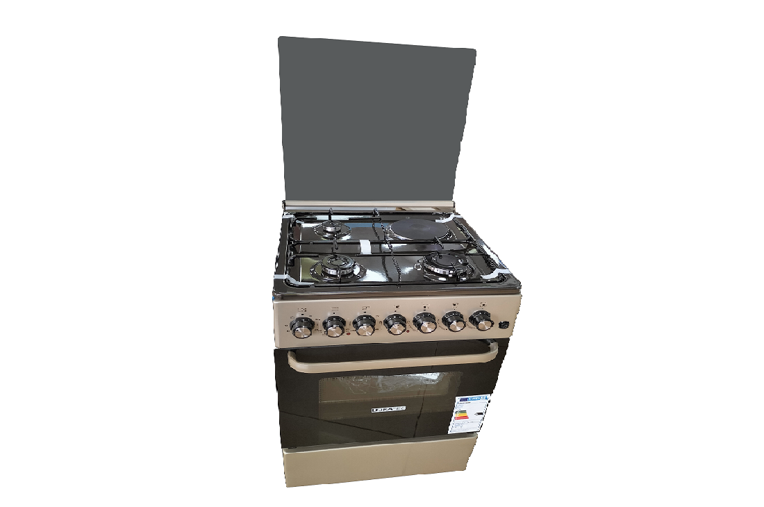 Duratek Cooker 50x50cm 3-Gas + 1-Electric Plate DTC5031STK, Electric Oven & Grill
