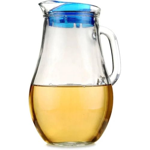Pasabahce 1.85L Bistro Transparent Glass Juice Water Jug Pitcher with Stopper Lid