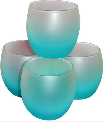 Luminarc 4 Pieces Of Short Frost Juice/Water Glasses - Ice Blue
