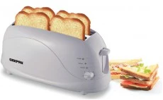 Geepas 4-Slice Bread Toaster/Browning Control 1X6 GBT9895 - White