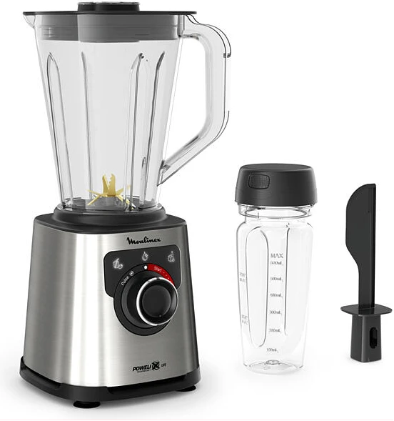 Moulinex Blender, 1200W, Perfectmix, 2L Tritan Jar, 2 Speed LM88HD27, Ice Crush, Smoothie Blender