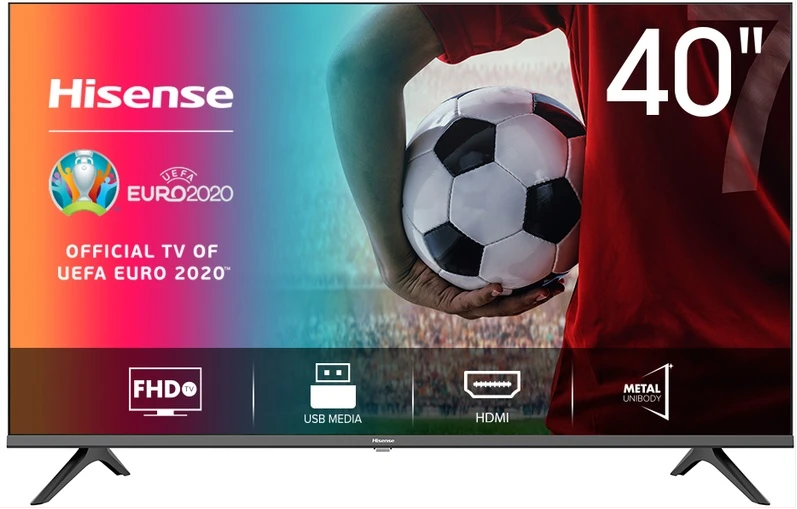 Hisense 40 Inch Digital HD LED TV With Inbuilt Free-to-Air Decoder – 40A3GS - Black (3YRs WRTY)