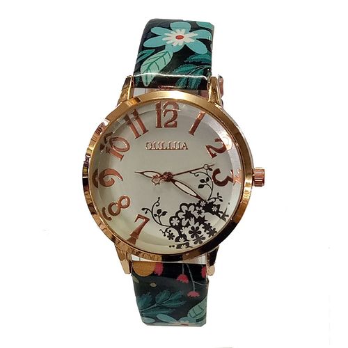 OULIJIA Ladies Floral Designed Watch Multi Color