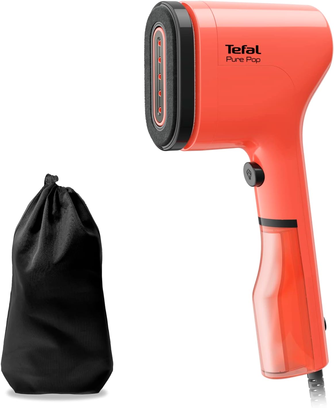 Tefal Pure Pop Slim Handheld Clothes Steamer, No Ironing Board Needed, Ready to Use in 15 Seconds, 70ml Detachable Water Tank, Travel Iron, Garment Steamer, DT2022G0