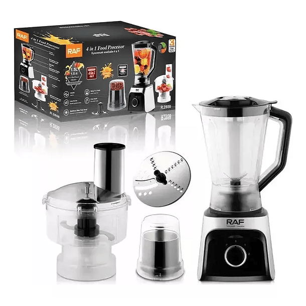 RAF Powerful Commercial Food Processor With Juicer, Blender And Grinder R.2858