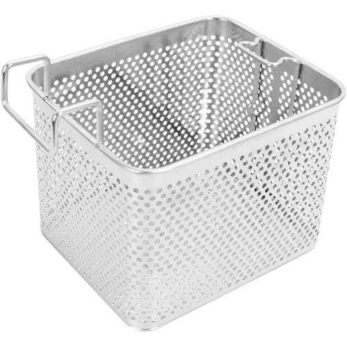 Frying Basket Square Chicken Fish French Fries Holder Mesh Strainers for Kitchen Deep Fry Basket Strainer Frying Serving Basket Mini Foods Steel Deep Fry Basket Stainless Steel Food Strainer Basket Fr