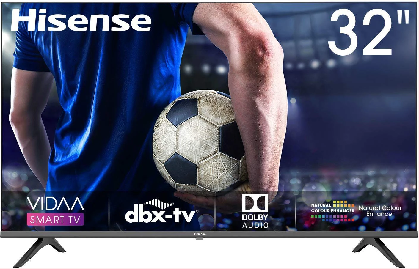 Hisense 32 Inch HD Smart TV With Netflix, Youtube, Prime Video, Dolyby Audio & Bezelless Design Model (3YRs WRTY)
