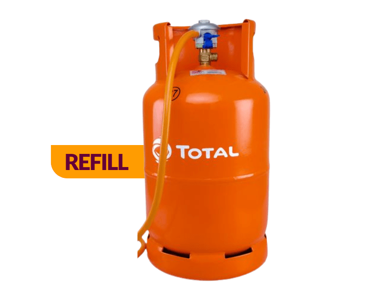 Buy new Total Gas 12kg Refill; 12kg Gas Refill, Installation in Uganda - - Free Delivery > Long warranty > Lifetime After-sales Support