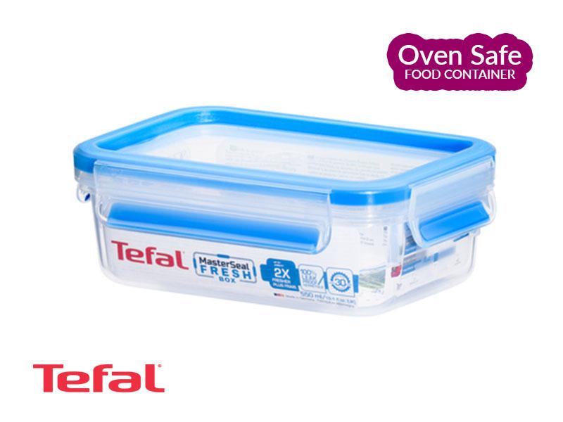 Buy new Tefal Masterseal Ovensafe Plastic Food Conservation Container, Blue - 0.55l - K3021112 in Uganda - - Free Delivery > Long warranty > Lifetime After-sales Support