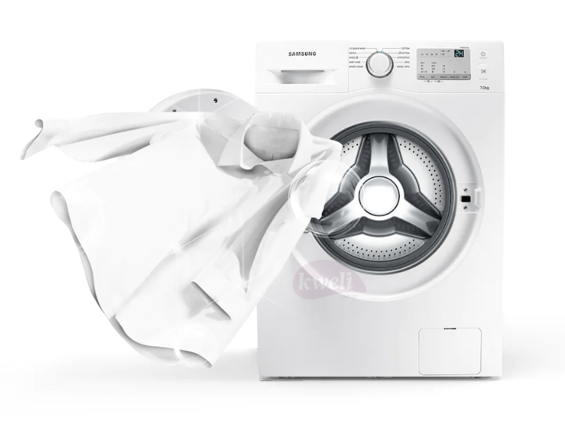 Buy new Samsung 7kg Front Load Washing Machine WW70 J3283KW - White, 1200rpm, BabyCare, Diamond Drum in Uganda - - Free Delivery > Long warranty > Lifetime After-sales Support