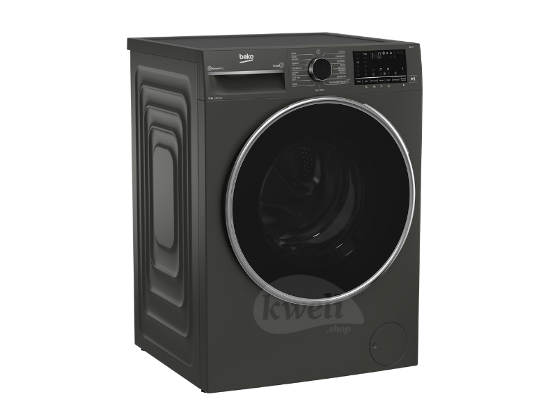 Buy new Beko 10kg Front Loading Washing Machine BAW100 UK; A+++ Energy Rated, 1400 RPM, SteamCure, ProSmart Inverter Motor, AquaFusion, Manhattan Grey in Uganda - - Free Delivery > Long warranty > Lif