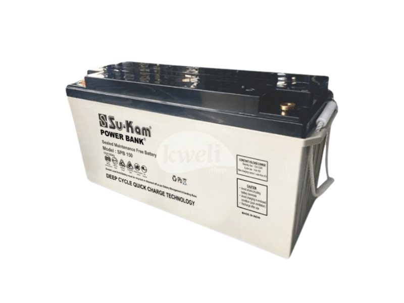 Buy new Su-kam 150AH 12V 1.8kWh Sealed Maintenance-free Battery SPB150 in Uganda - - Free Delivery > Long warranty > Lifetime After-sales Support