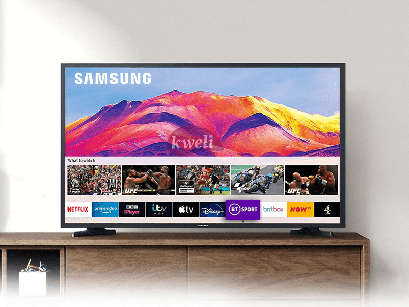 Buy new Samsung 32 inch Smart TV UA32T5300; HD Smart TV, Mobile-to-TV Mirror, Free-to-air, Apps by Tizen™ in Uganda - - Free Delivery > Long warranty > Lifetime After-sales Support