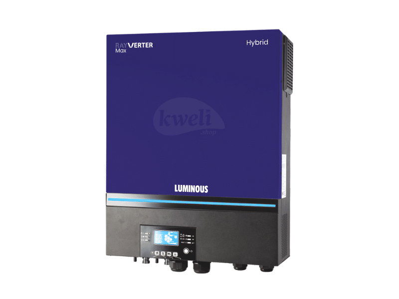 Buy new Luminous Rayverter MAX 8KVA/8KW 48V Hybrid Solar Inverter; Built-in 120A MPPT Solar Charge Controller, 8000W PV Input, 500V Voc, 90-450V MPPT Range, Pure Sine Wave Output in Uganda - - Free De